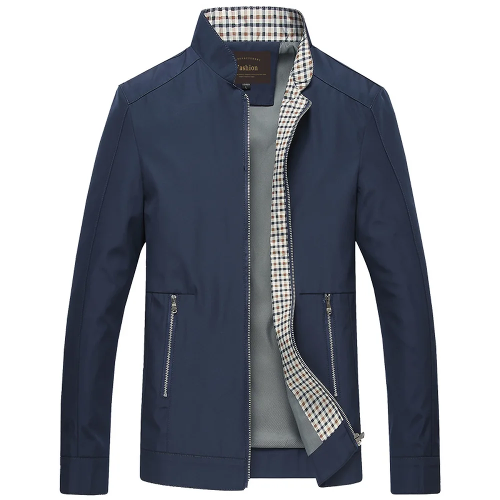 2018 Spring Autumn Slim Fit Stand collar Zipper Business Casual Male Short Jacket Men Solid Color Middle-aged father Coat
2018 Spring Autumn Slim Fit Stand collar Zipper Business Casual Male Short Jacket Men Solid Color Middle-aged father Coat