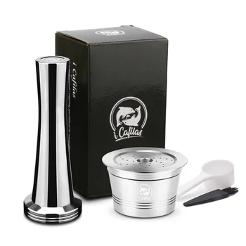 Behogar Stainless Steel Coffee Capsule 1PCS Tamper 1PCS Spoon 1PCS Brush for Caffitaly TCHIBO Cafissmo Coffee Machine
Behogar Stainless Steel Coffee Capsule 1PCS Tamper 1PCS Spoon 1PCS Brush for Caffitaly TCHIBO Cafissmo Coffee Machine