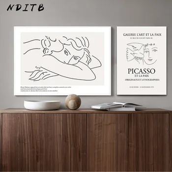 Picasso Matisse Art Line Drawing Poster Abstract Minimalist Wall Art Canvas Print Famous Painting Moder Decorative Picture
Picasso Matisse Art Line Drawing Poster Abstract Minimalist Wall Art Canvas Print Famous Painting Moder Decorative Picture