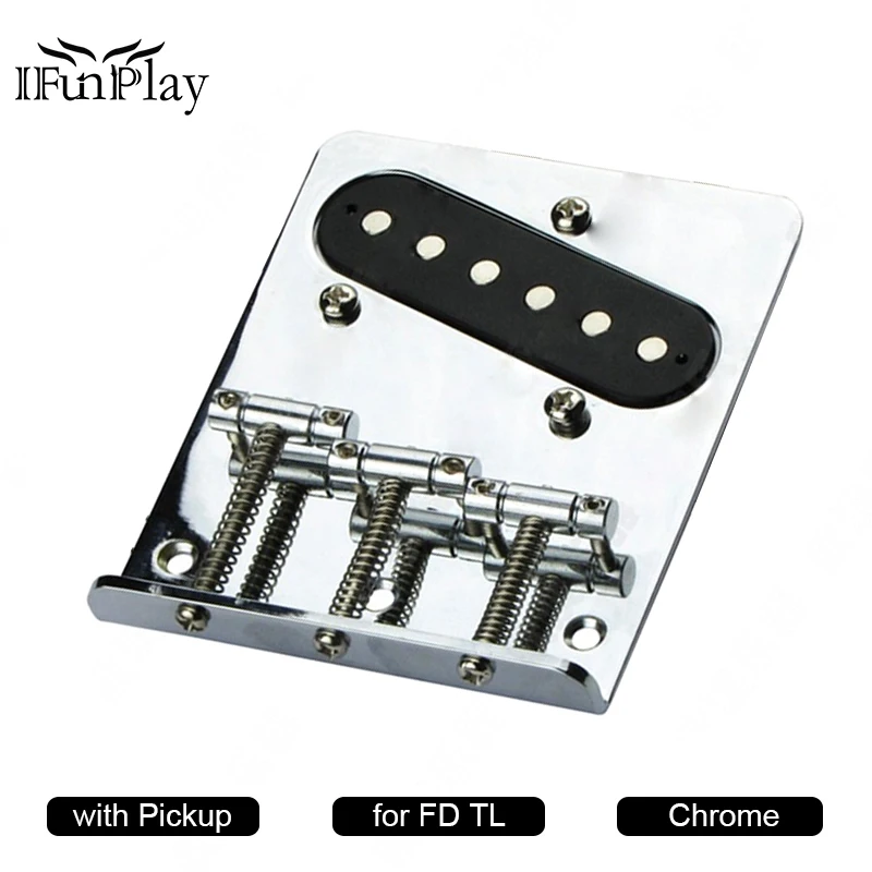 High Quality Metal 3 Square Saddle Electric Guitar Bridge Tailpiece with Pickup for FD TL Electric Guitar Chrome Guitar Parts
High Quality Metal 3 Square Saddle Electric Guitar Bridge Tailpiece with Pickup for FD TL Electric Guitar Chrome Guitar Parts