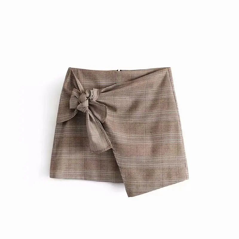 Women vintage houndstooth plaid print england business skirt faldas mujer ladies back zipper bowknot asymmetrical skirts QUN245
Women vintage houndstooth plaid print england business skirt faldas mujer ladies back zipper bowknot asymmetrical skirts QUN245