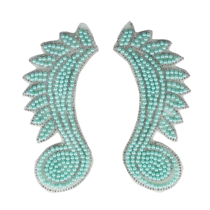 10pair Mirror Beaded Green Motif Rhinestones Sticker Iron on Patches Scrapbooking Embellishment Craft Sewing Accessories T2305
10pair Mirror Beaded Green Motif Rhinestones Sticker Iron on Patches Scrapbooking Embellishment Craft Sewing Accessories T2305