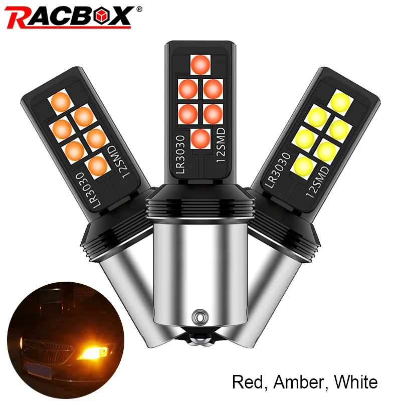 Racbox 2Pcs S25 1157 1156 Car Led signal Light Universal Turn Signal Lamp Reverse Lamps Daytime Running Lights 12V
Racbox 2Pcs S25 1157 1156 Car Led signal Light Universal Turn Signal Lamp Reverse Lamps Daytime Running Lights 12V