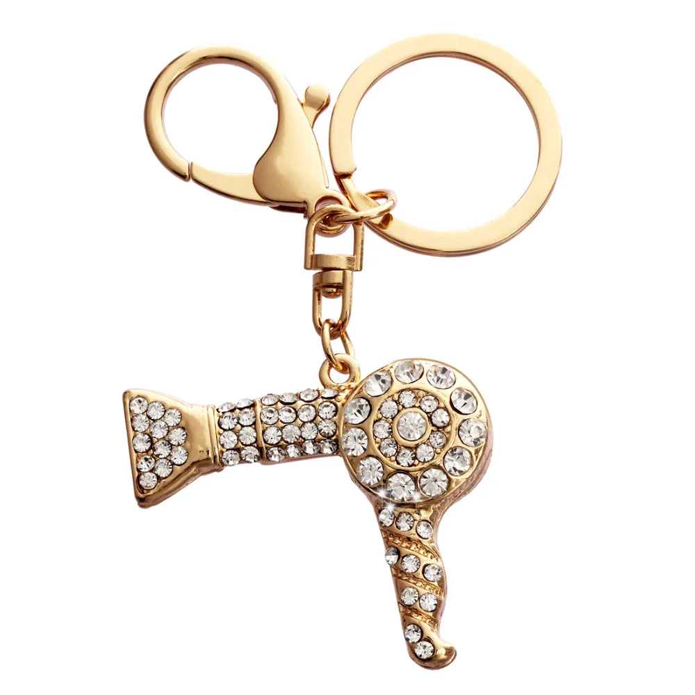 Creative crystal hair dryer Keychains Rhinestone Keyring Women Handbag car Key Holder wholesale price
Creative crystal hair dryer Keychains Rhinestone Keyring Women Handbag car Key Holder wholesale price