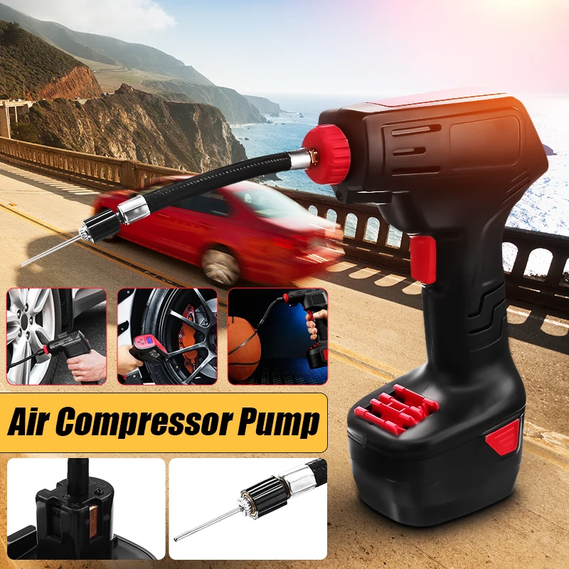 Rechargeable Handheld Car Air Compressor Electric Tire Inflatable Pump Wireless Air Pump Emergency Inflator EU Plug/US Plug
Rechargeable Handheld Car Air Compressor Electric Tire Inflatable Pump Wireless Air Pump Emergency Inflator EU Plug/US Plug