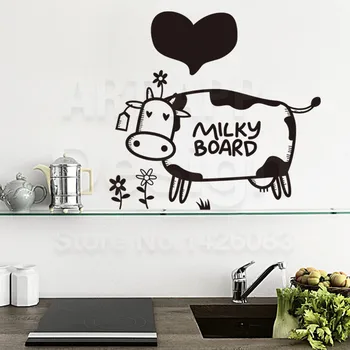 Art design home decor Cute cow wall stickers "Milky Board" and heart-shaped decals cartoon animal PVC paper house decoration
Art design home decor Cute cow wall stickers "Milky Board" and heart-shaped decals cartoon animal PVC paper house decoration