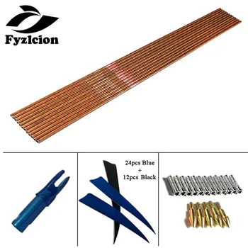 Hunting Crossbow 12pcs 32" Spine 400 Pure Carbon Arrow Shafts Inserts Points 5'' Turkey Vanes Nocks DIY Compound Bow
Hunting Crossbow 12pcs 32" Spine 400 Pure Carbon Arrow Shafts Inserts Points 5'' Turkey Vanes Nocks DIY Compound Bow
