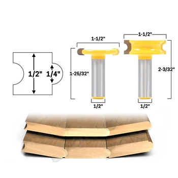 2 pcs Shank Canoe Flute and Bead Router Bit Set Woodworking Tungsten Cobalt Alloy Wood Tenon Milling Cutter Bits Tools 1/2 1/4
2 pcs Shank Canoe Flute and Bead Router Bit Set Woodworking Tungsten Cobalt Alloy Wood Tenon Milling Cutter Bits Tools 1/2 1/4