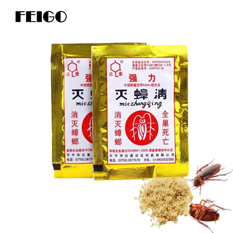 FEIGO 5Pcs Cockroach Repellent Powerful Eliminates Cockroach Iinsecticidal Powder Control Cockroach Mouse Family Deworming F55
FEIGO 5Pcs Cockroach Repellent Powerful Eliminates Cockroach Iinsecticidal Powder Control Cockroach Mouse Family Deworming F55