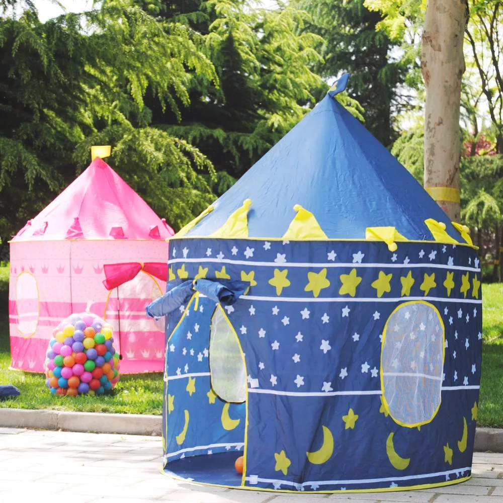 US Portable baby's Play Tent for Kid Children House Princess Castle Babysitter 