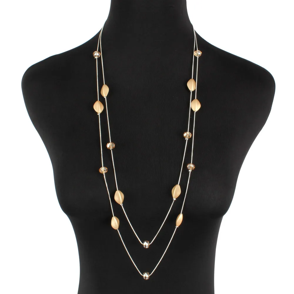 2019 Fashion New Ethnic Geometric Crystal Resin Long Necklace for Women Bohemian Simple Double Layer Sweater Chain Necklaces
2019 Fashion New Ethnic Geometric Crystal Resin Long Necklace for Women Bohemian Simple Double Layer Sweater Chain Necklaces