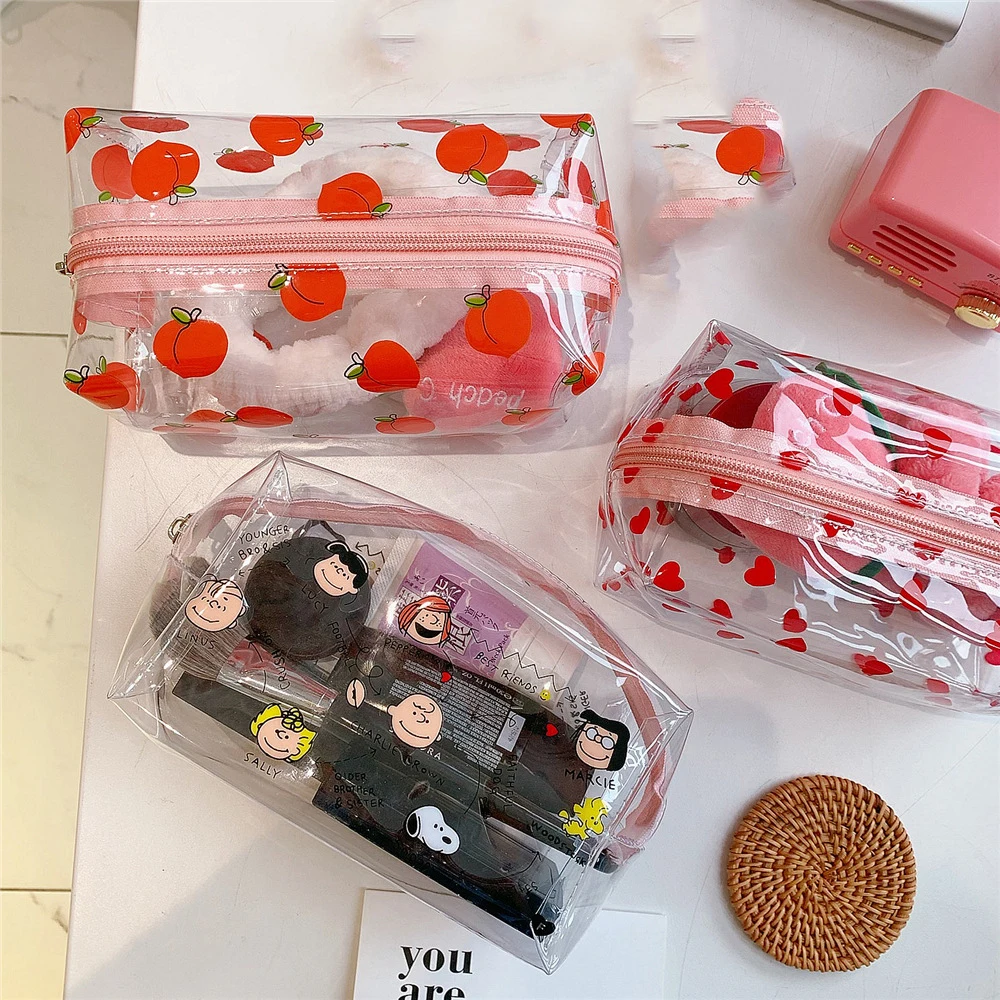 Toiletry Beauty Storage Case Wash Cute PVC Small Makeup Bags Women Cartoon Pouch Organizer Transparent Cosmetic Bag
Toiletry Beauty Storage Case Wash Cute PVC Small Makeup Bags Women Cartoon Pouch Organizer Transparent Cosmetic Bag