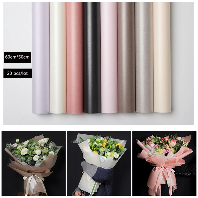 20pcs/lot 60cm*50cm Waterproof Flower Wrapping Butter Paper Florist Bouquet Supplies Craft Oil Paper Gift Packaging Materials
20pcs/lot 60cm*50cm Waterproof Flower Wrapping Butter Paper Florist Bouquet Supplies Craft Oil Paper Gift Packaging Materials