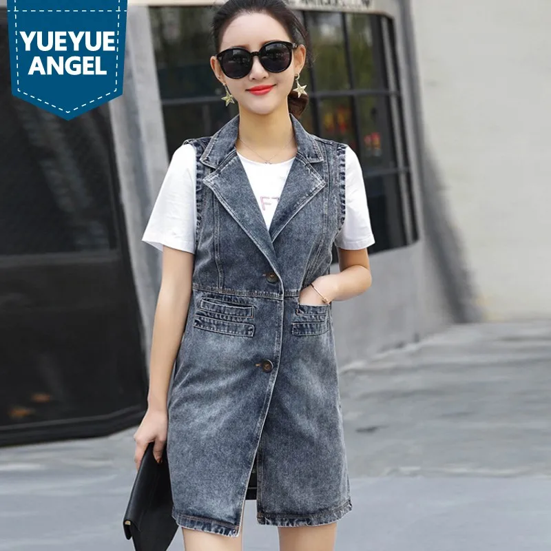 Large Size Loose Womens Sleeveless Vest 2019 New Arrival Waistcoat For Women Long Style Single Breasted Jeans Jacket Female Coat
Large Size Loose Womens Sleeveless Vest 2019 New Arrival Waistcoat For Women Long Style Single Breasted Jeans Jacket Female Coat