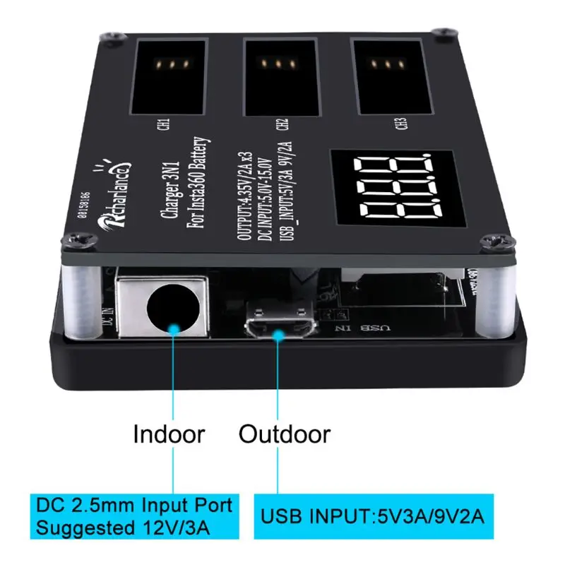 3 In 1 Micro USB Charger Fast Charging Hub Powerbank 12V 3A EU/US Plug Power Adapter for Insta360 ONE X Battery
3 In 1 Micro USB Charger Fast Charging Hub Powerbank 12V 3A EU/US Plug Power Adapter for Insta360 ONE X Battery