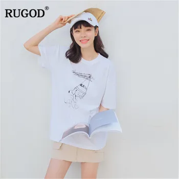 RUGOD 2019 Harajuku style women t shirt loose cartoon print o neck short sleeves casual streetwear summer tops modis femme
RUGOD 2019 Harajuku style women t shirt loose cartoon print o neck short sleeves casual streetwear summer tops modis femme