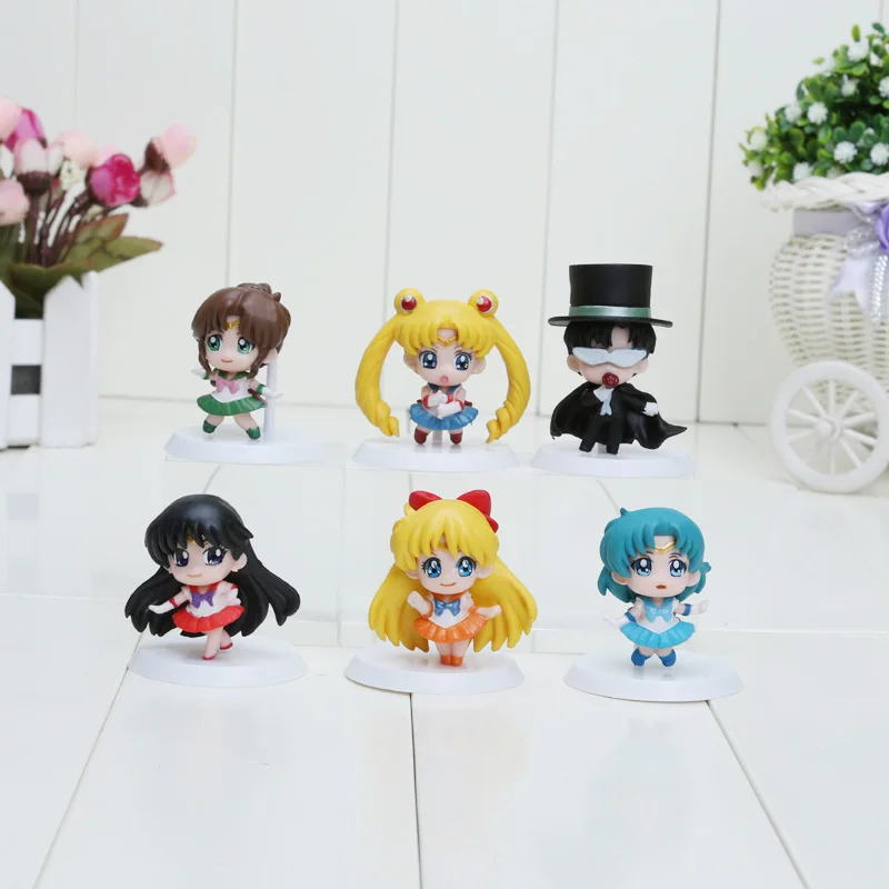 Sailor Moon 6pcs/set Mars Jupiter Venus Mercury Q Version PVC Action Figure Model Toys Dolls
Sailor Moon 6pcs/set Mars Jupiter Venus Mercury Q Version PVC Action Figure Model Toys Dolls