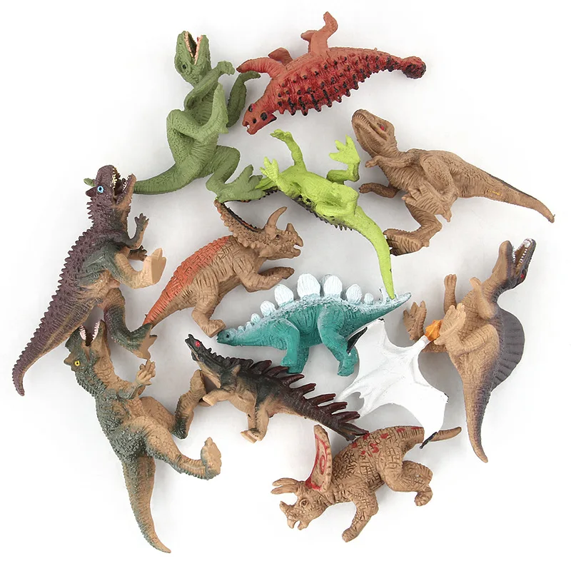 12 шт. набор моделей динозавров для творчества творческие фигурки животных