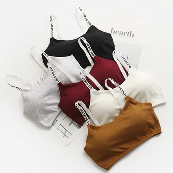 LOVE SECRET Letter Printed Spaghetti Strap Bras Push Up Bra Padded Bra Top Bralette Underwear Bralet Workout Bra White Black
LOVE SECRET Letter Printed Spaghetti Strap Bras Push Up Bra Padded Bra Top Bralette Underwear Bralet Workout Bra White Black