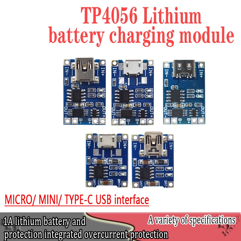Smart Electronics 5V type-c Micro USB 1A 18650 Lithium Battery Charging Board With Protection Charger Module for Arduino Diy Kit
Smart Electronics 5V type-c Micro USB 1A 18650 Lithium Battery Charging Board With Protection Charger Module for Arduino Diy Kit