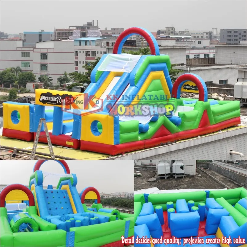 Jungle Xtreme Adrenaline Inflatable Obstacle course with slide and barrier
Jungle Xtreme Adrenaline Inflatable Obstacle course with slide and barrier