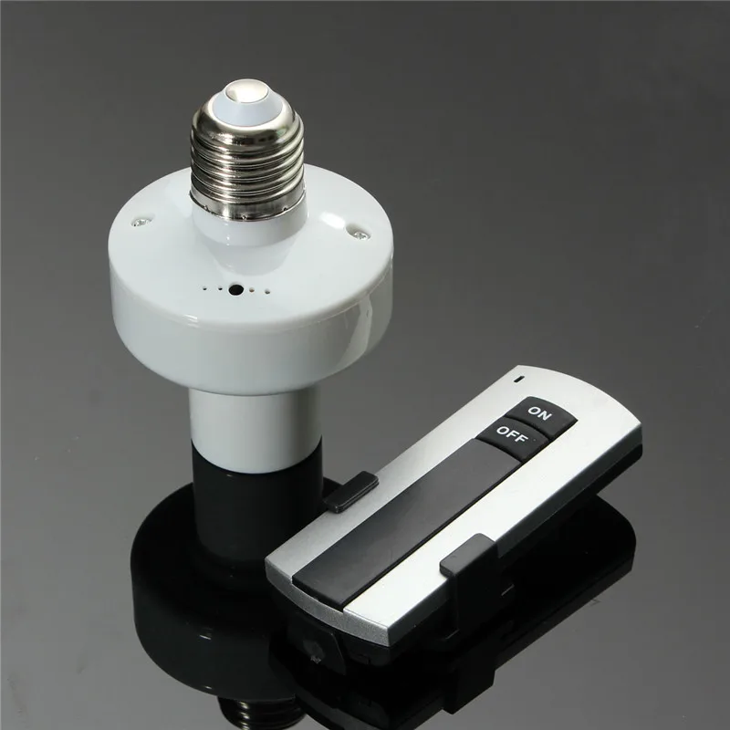 Screw Switch Wireless Remote Control Light Lamp Bulb Holder Cap Socket On Off with Remote E27
Screw Switch Wireless Remote Control Light Lamp Bulb Holder Cap Socket On Off with Remote E27