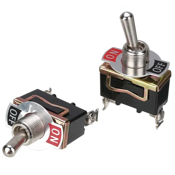 5pcs/set 12V 15A Heavy Duty Toggle Flick Switch ON/OFF Car Dash Light Metal SPST For Auto Car Truck 29x13x54mm
5pcs/set 12V 15A Heavy Duty Toggle Flick Switch ON/OFF Car Dash Light Metal SPST For Auto Car Truck 29x13x54mm