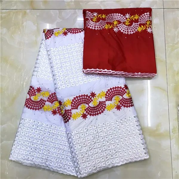 Popular embroidery 5Y African cotton lace fabric and 2y Swiss voile lace scarf lace material for party IKCV1(5+2y) multi color
Popular embroidery 5Y African cotton lace fabric and 2y Swiss voile lace scarf lace material for party IKCV1(5+2y) multi color