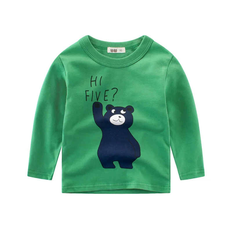 Korean version of the spring children's new dress children's baseshirt boy T-shirt pure cotton baby long sleeves
Korean version of the spring children's new dress children's baseshirt boy T-shirt pure cotton baby long sleeves