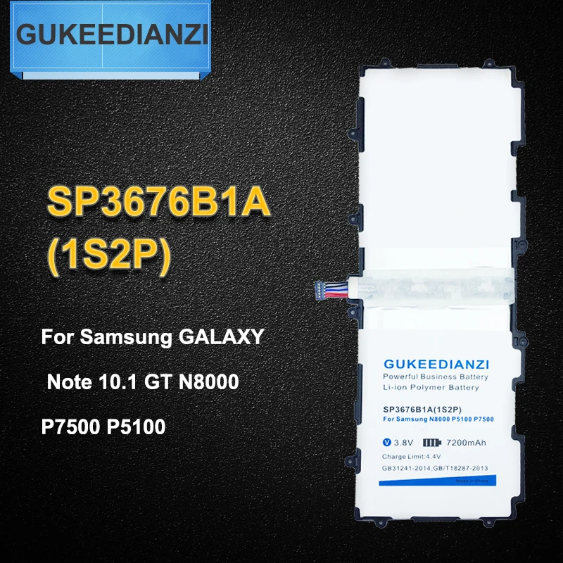 SP3676B1A(1S2P) 9500mAh Tablets Battery For Samsung GALAXY Note 10.1 Tab 2 GT N8000 N8010 N8020 P7500 P7510 P5100 P5110 P5120
SP3676B1A(1S2P) 9500mAh Tablets Battery For Samsung GALAXY Note 10.1 Tab 2 GT N8000 N8010 N8020 P7500 P7510 P5100 P5110 P5120