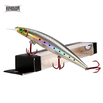 Kingdom Fishing Lure Floating Minnow and Pencil 10g/90mm 23.5g/128mm Switchable Lilps artificial baits for sea bass model 5358
Kingdom Fishing Lure Floating Minnow and Pencil 10g/90mm 23.5g/128mm Switchable Lilps artificial baits for sea bass model 5358