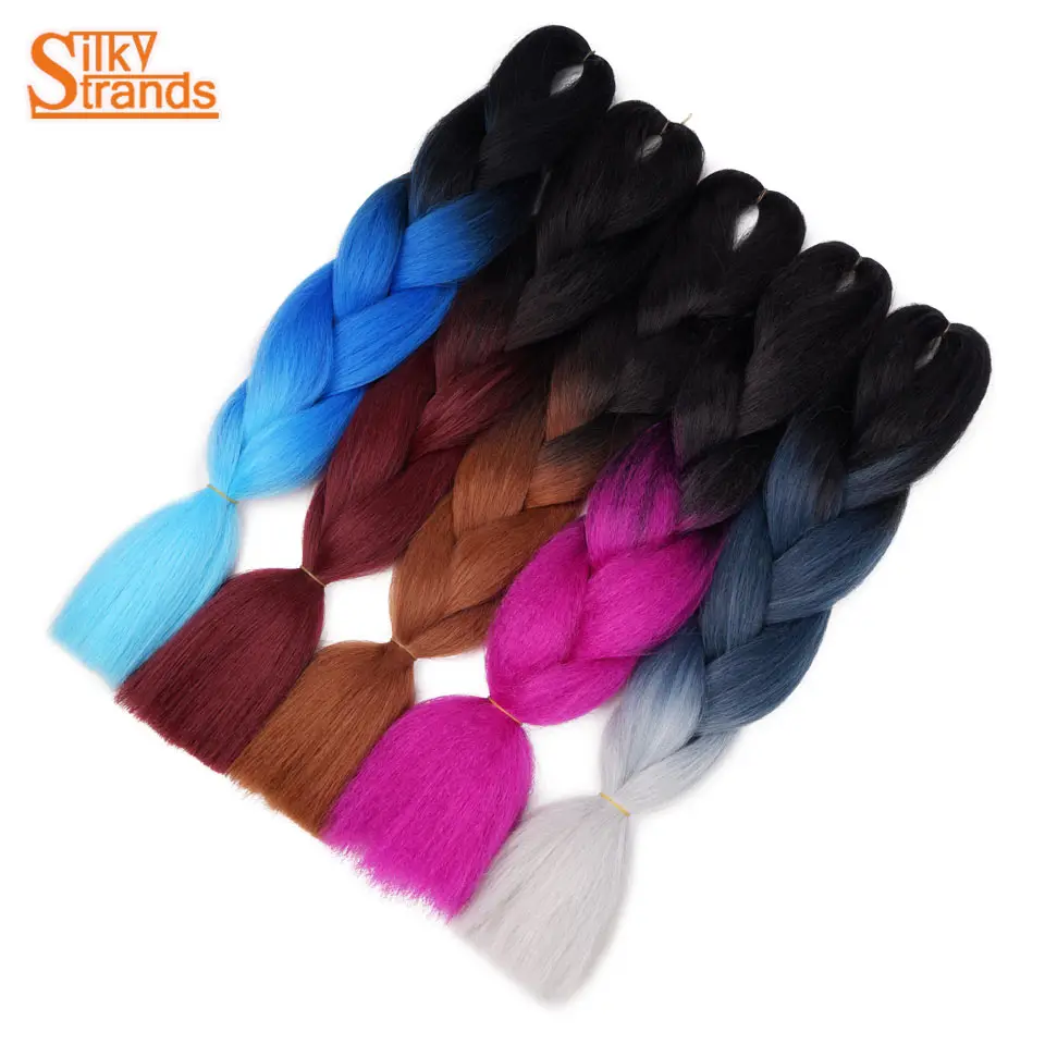 Synthetic Braiding Crochet Blonde Hair Extensions