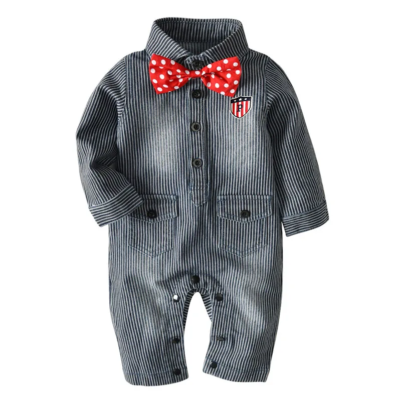 2019 Fashion Baby Clothes Baby Rompers Baby Boy Romper Kids Clothing Denim Winter Clothes With Bow Pullover Children Clothes
2019 Fashion Baby Clothes Baby Rompers Baby Boy Romper Kids Clothing Denim Winter Clothes With Bow Pullover Children Clothes