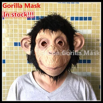 Free shipping Newest Halloween mask animal masks latex material gorilla masks Big mouth Monkey King Comic Mask Lite With Hair
Free shipping Newest Halloween mask animal masks latex material gorilla masks Big mouth Monkey King Comic Mask Lite With Hair
