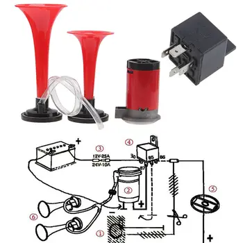 BBQ@FUKA Super Loud 135DB Dual Trumpet Air Horn Compressor Kit Replacement Accessories For 12V Universal Train Car Truck Boat
BBQ@FUKA Super Loud 135DB Dual Trumpet Air Horn Compressor Kit Replacement Accessories For 12V Universal Train Car Truck Boat
