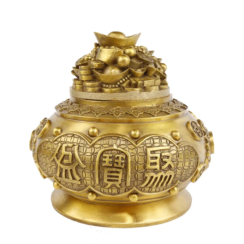 Pure Copper Articles with Cover, Treasure Basin,Ornaments for Household Crafts Room Decoration Accessories
Pure Copper Articles with Cover, Treasure Basin,Ornaments for Household Crafts Room Decoration Accessories