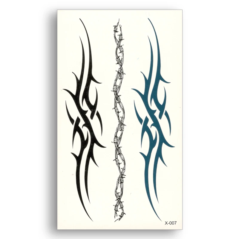 Water Transfer fake tattoo Blue Black Tribal Geometric Pattern Waterproof Temporary Sticker Men Body Art tattoos stickers
Water Transfer fake tattoo Blue Black Tribal Geometric Pattern Waterproof Temporary Sticker Men Body Art tattoos stickers