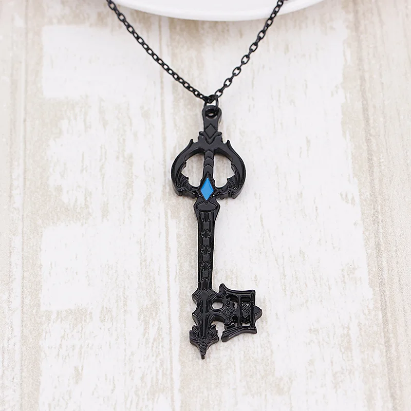 Wholesale black ARPG game Kingdom Hearts The blade of oblivion key shape choker Pendant Necklace popular men women jewelry gift
Wholesale black ARPG game Kingdom Hearts The blade of oblivion key shape choker Pendant Necklace popular men women jewelry gift