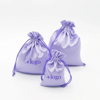 100PCS Satin Drawstring Bag Purple Elastic Silk Jewelry/Hair/Shoe/Packaging/Cosmetic/Gift Bags Extension Pouch Custom Logo/Size
100PCS Satin Drawstring Bag Purple Elastic Silk Jewelry/Hair/Shoe/Packaging/Cosmetic/Gift Bags Extension Pouch Custom Logo/Size