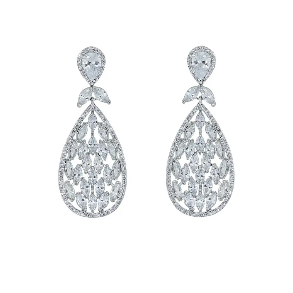 Cubic Zircon CZ Copper Wedding Dangle Wedding Earring for Bridal Women Girl Prom Party Jewelry Accessories CE10773
Cubic Zircon CZ Copper Wedding Dangle Wedding Earring for Bridal Women Girl Prom Party Jewelry Accessories CE10773