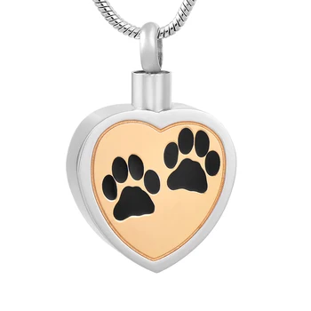 IJD8247 Pet Paw Print Memorial Keepsake Jewelry Heart Shape Stainless Steel Pet Cremation Urn Pendant for Ashes Holder
IJD8247 Pet Paw Print Memorial Keepsake Jewelry Heart Shape Stainless Steel Pet Cremation Urn Pendant for Ashes Holder