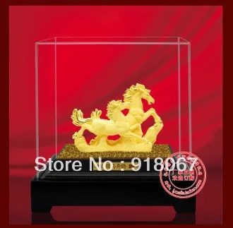 YZ-R017 Free shipping gold craft/24K gold craft/art gift/ Pair Chinese 24K gold plated Horses Statue figurine
YZ-R017 Free shipping gold craft/24K gold craft/art gift/ Pair Chinese 24K gold plated Horses Statue figurine