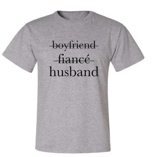 boyfriend fiance husband man grey tshirts short sleeve o-neck tumblr T-shirt fashion unisex Tee tops shirts Cotton t shirt
boyfriend fiance husband man grey tshirts short sleeve o-neck tumblr T-shirt fashion unisex Tee tops shirts Cotton t shirt