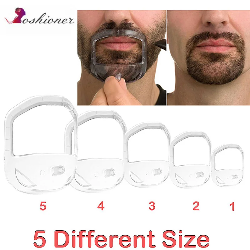 OSHIONER 5 Sizes Men's Beard Styling Template Stencil Beard Comb Beard Shaping Tool Shaving Removal Model
OSHIONER 5 Sizes Men's Beard Styling Template Stencil Beard Comb Beard Shaping Tool Shaving Removal Model