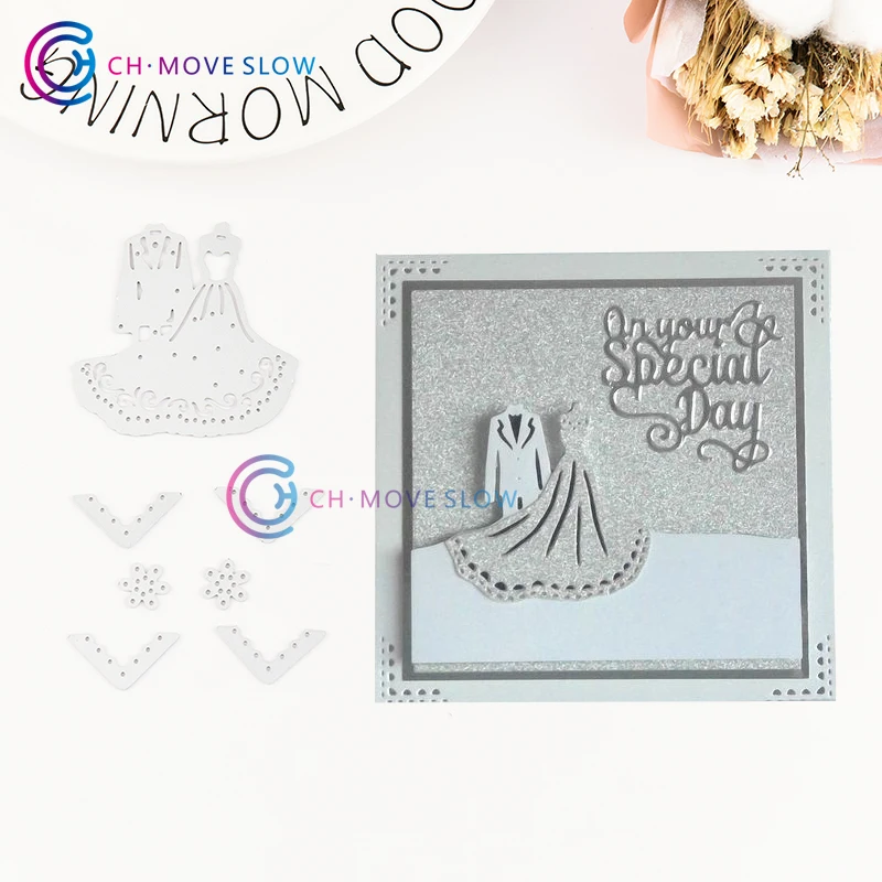 CH Dress Sets Stencil Metal Cutting Dies For Scrapbooking DIY Cards Album Decoration Paper Cards Die Cutting Template
CH Dress Sets Stencil Metal Cutting Dies For Scrapbooking DIY Cards Album Decoration Paper Cards Die Cutting Template