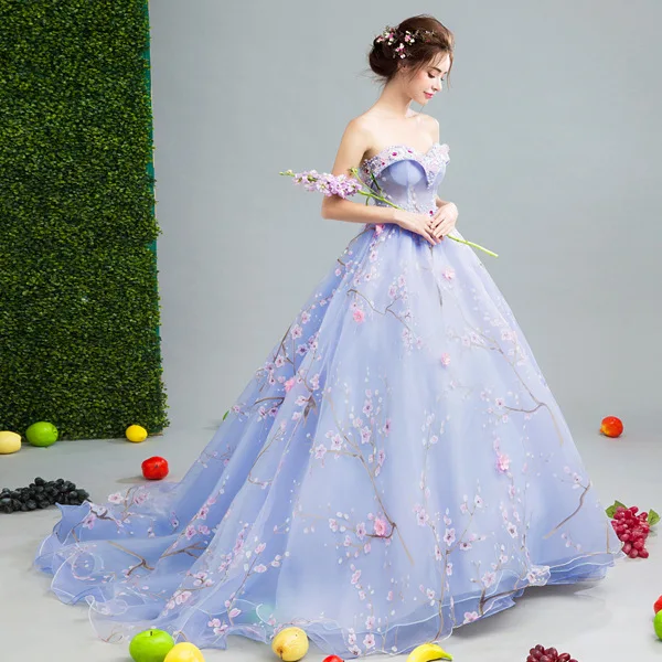 Kseniya Queen Bride Dress Strapless Court Train Floor-length Lace Up Ball Gown Floral Banquet Formal Dress Party Wedding Dress
Kseniya Queen Bride Dress Strapless Court Train Floor-length Lace Up Ball Gown Floral Banquet Formal Dress Party Wedding Dress