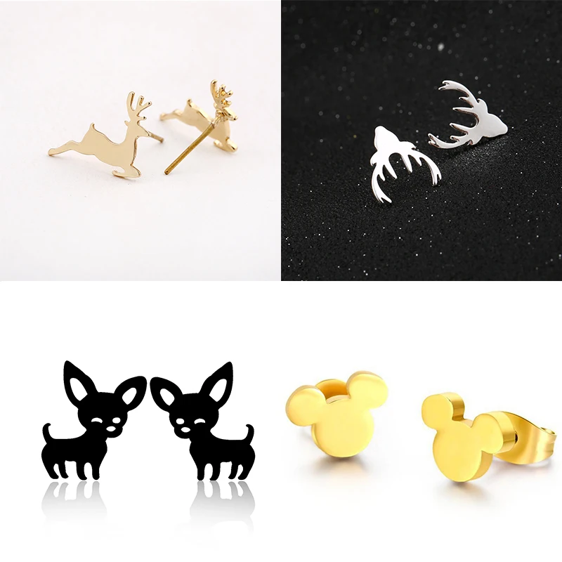 Yiustar Fairy Tale Tiny Deer Stud Earrings for Women Girls Kids Christmas Gifts Romantic Cartoon Stainless Steel Kids Jewelry
Yiustar Fairy Tale Tiny Deer Stud Earrings for Women Girls Kids Christmas Gifts Romantic Cartoon Stainless Steel Kids Jewelry