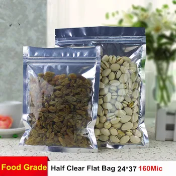 24*37cm Translucent Aluminium Foil Zip Lock Bag/ Silver Metallic Aluminum Front Clear Resealable Plastic Pouch
24*37cm Translucent Aluminium Foil Zip Lock Bag/ Silver Metallic Aluminum Front Clear Resealable Plastic Pouch