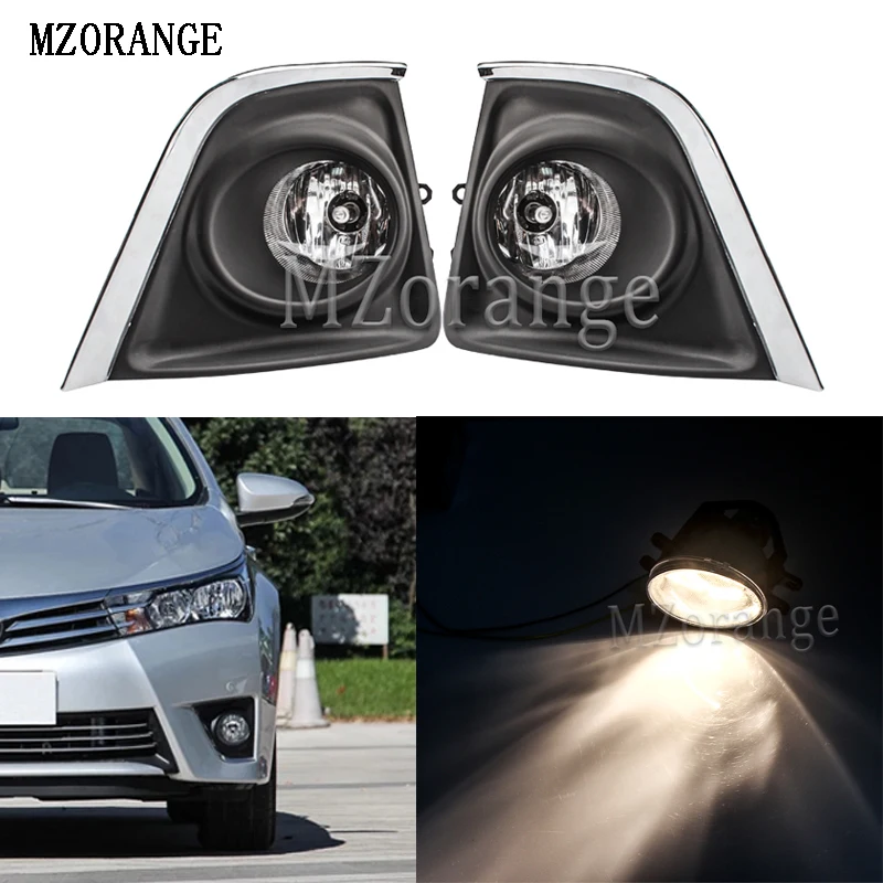 MZORANGE H16 Bulbs Halogen Lens Front Bumper Driving Fog Lights Cover Fog lamp For Toyota Corolla 2014-2015 car styling
MZORANGE H16 Bulbs Halogen Lens Front Bumper Driving Fog Lights Cover Fog lamp For Toyota Corolla 2014-2015 car styling