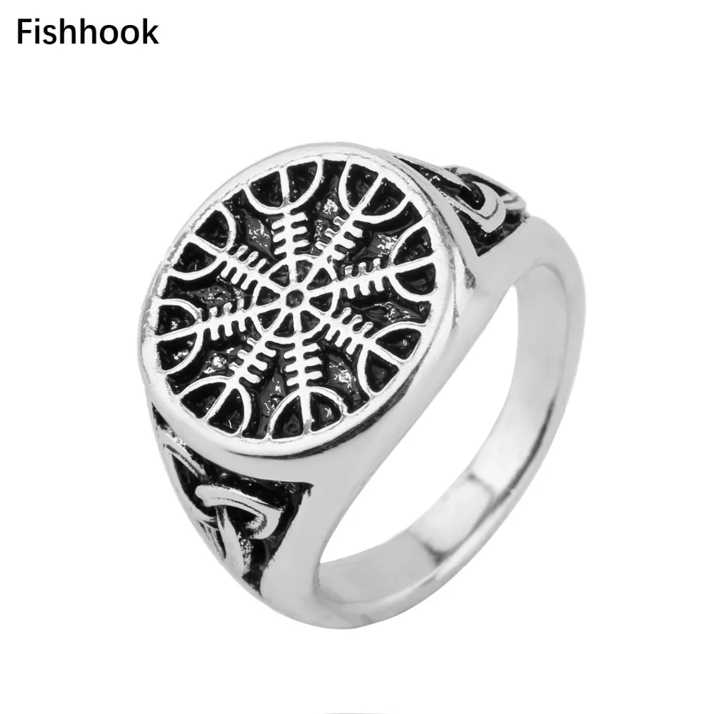 Fishhook Icelandic Magic Staves Irish Cross Knot Gothic Style Viking Jewelry Amulet Rune Antique Silver/Bronze Punk Men's Rings
Fishhook Icelandic Magic Staves Irish Cross Knot Gothic Style Viking Jewelry Amulet Rune Antique Silver/Bronze Punk Men's Rings